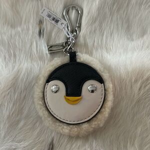 COACH Penquin Keychain NWT
